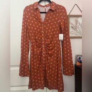 NWT Free People Shayla Mini Dress🧡